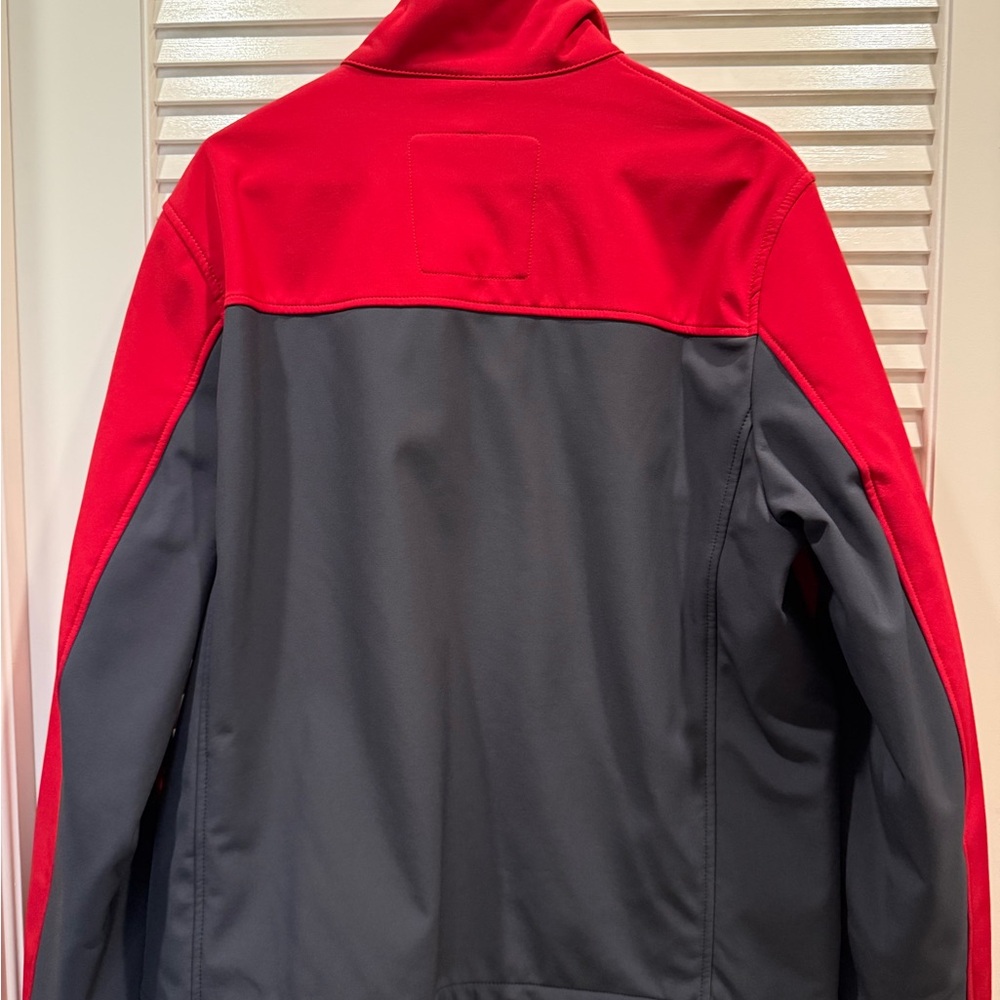 Nautica Men’s Red and Gray Lightweight Softshell Jacket - Picture 2 of 3